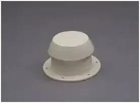 White Plumbing Vent Cap – Roof Or Wall-Mounted Exhaust Accessory 1